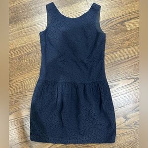 Club Monaco Navy Drop Waist Dress